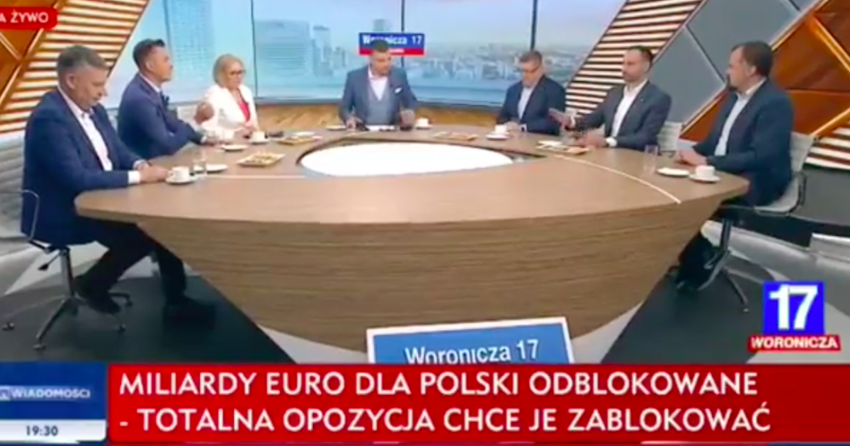 WIDEO Człowieku co ty wygadujesz Dzika awantura na antenie TVP Info