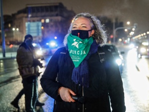 Warszawa: Policja użyła gazu wobec Marty Lempart