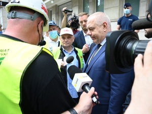 [FOTO] Manifestacja Solidarności w Warszawie: Spotkanie z Sasinem, szef rządu nieobecny. Nie tędy droga premierze Morawiecki!