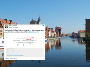 Według organizatorów jednej z konferencji Gdańsk leży w… Niemczech. „Nie wierzę w takie pomyłki”