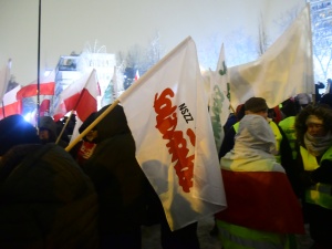 Emeryci z S wzięli udział w Proteście Wolnych Polaków w Koszalinie