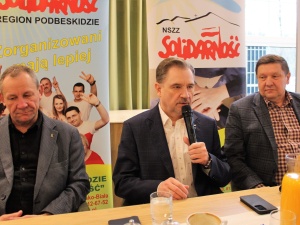 Piotr Duda gościł na posiedzeniu Zarządu Regionu Podbeskidzie NSZZ S