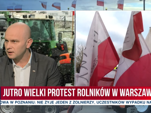 Bartłomiej Mickiewicz o jutrzejszym proteście rolników wspieranym przez Solidarność: Sytuacja jest napięta