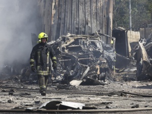 Drugą noc z rzędu trwa zmasowany atak rakietowy na Ukrainę. Jest reakcja Polski