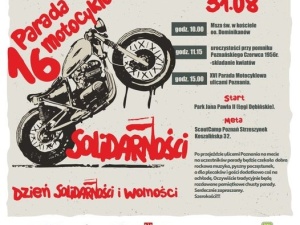 Święto Solidarności i Wolności. 16. Parada Motocyklowa przejedzie ulicami Poznania