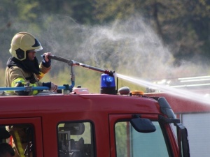 Potężny pożar pod Krakowem