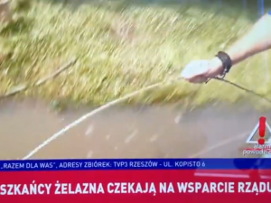 Reporter TVP sprawdzał gołą ręką na wizji czy w kablach płynie prąd [WIDEO]