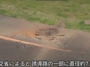 Wybuch na lotnisku w Japonii. Bomba ważyła ponad 220 kilogramów [WIDEO] 