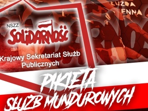 Funkcjonariusze służb mundurowych i pracownicy służb publicznych wychodzą na ulice. Będzie pikieta Solidarności przed siedzibą RDS