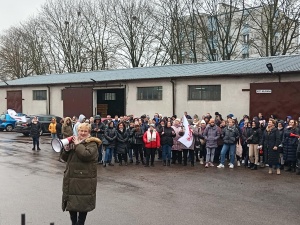 Strajk w GHG Nidzica. Pracodawca zamierza zwolnić przewodniczącą zakładowej S