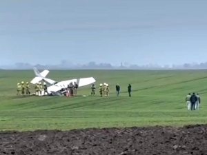 Wypadek awionetki. Są ranni