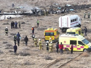 Samolot pasażerski rozbił się w pobliżu lotniska w Kazachstanie