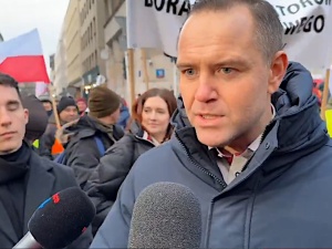 Karol Nawrocki na proteście rolników uderza w Trzaskowskiego: Nikt go tu nie widział