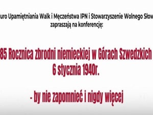 [NASZ PATRONAT] Konferencja w 85. rocznicę zbrodni niemieckiej w Górach Szwedzkich 