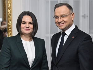 Prezydent Andrzej Duda na spotkaniu z Cichanouską: Pozostanę przyjacielem wolnej Białorusi