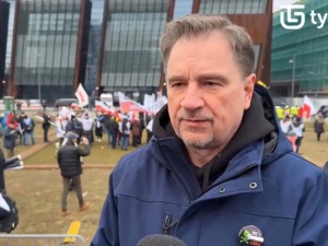 Po proteście Solidarności. Piotr Duda: Oczekujemy od Donalda Tuska jasnej deklaracji. Nie w słowach, a w czynach