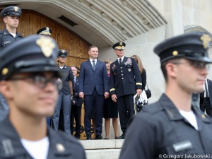 Wizyta w USA: Prezydent Andrzej Duda witany z największymi honorami na West Point