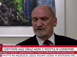 Macierewicz: Rosja łamie podstawowe zasady obowiązujące między cywilizowanymi państwami