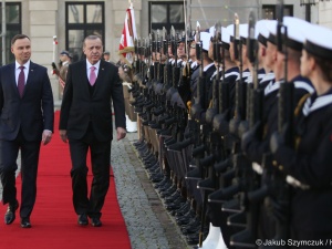 [video] Wizyta Prezydenta Turcji. Prezydent Duda: Polska popiera starania Turcji o wstąpienie do UE