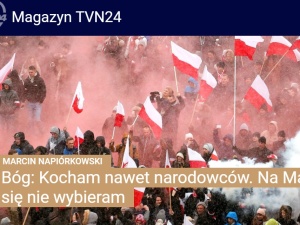 Uwierzycie? Na TVN24.pl: "Bóg: Kocham nawet narodowców. Na Marsz się nie wybieram"