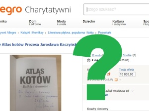 Jarosław Kaczyński wystawił #AtlasKotów na aukcji charytatywnej. Cena przekroczyła już...