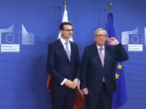 [video] Spotkanie Premiera Mateusza Morawieckiego z szefem KE Jean-Claude Junckerem