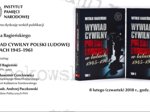 [Transmisja Online] Dyskusja wokół publikacji Witolda Bagieńskiego "Wywiad cywilny Polski Ludowej"