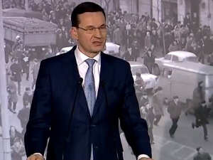 [video] Mateusz Morawiecki: Marzec '68 dla Polaków walczących o wolność powinien być powodem do dumy