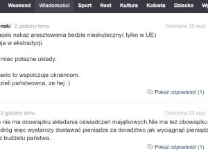 Komentarze na Gazeta.pl pod artykułem o przyjęciu przez Nowaka obywatelstwa Ukrainy: "Lubi coś przyjąć"