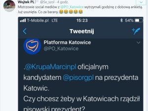 Internetowa sonda poszła nie po ich myśli, więc usunęli. Internauci szydzą z Platformy Obywatelskiej