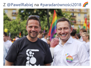 Rafał Trzaskowski poszedł w Paradzie Równości