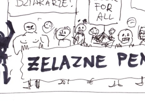 [Kliknij aby zobaczyć całość] Nowy rysunek Andrzeja Fajdy: W kontrze do idiotycznego "Strajku kobiet"...