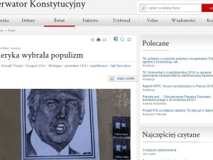 Apolityczny Trybunał Konstytucyjny uprawia politykę w serwisie internetowym Biura TK?