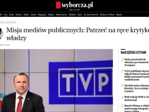 Dziennikarz TVP do dziennikarki "GW": Jestem „żołnierzem od polityki”? O Pani mówią „cyngiel Michnika"