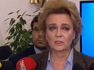 „Murem za Hanką” czy "Hanka za Murem"? Groteskowa akcja w obronie prezydent Łodzi