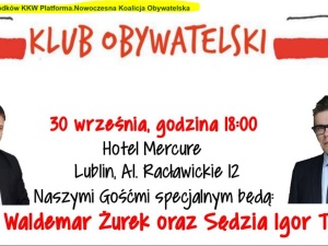 "Apolityczni" sędziowie Żurek i Tuleya na spotkaniu Klubu Obywatelskiego. Co na to konstytucja?