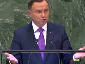 [Relacja online] Prezydent Duda na forum ONZ o niezłomnej polskiej woli niepodległości