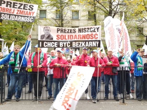 [Foto] Protest pod siedzibą PGE