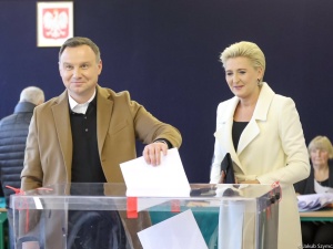 Para Prezydencka oddała głosy w wyborach samorządowych