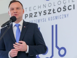 [Wideo] Andrzej Duda: "Chcemy, żeby Polska stanowiła 3% obrotu globalnego rynku kosmicznego"