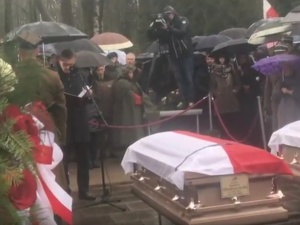 Prof. Cenckiewicz na pogrzebie Płk Matuszewskiego i mjr Floyar-Rajchmana [video]