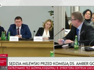 Komisja d/s Amber Gold. Zeznaje sędzia Milewski. "Czy w sądzie działał wydział 'na telefon'?" [video]