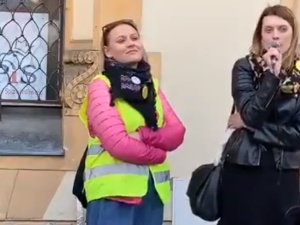 [video] Marta Szymczyk strajkująca nauczycielka [Manifa, Strajk Kobiet]: "Zablokujemy ten kraj"