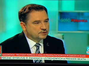 Piotr Duda w TVP Info: Przygotowujemy się do wyjścia na ulice. My czapkami ich przykryjemy