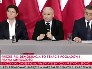 Kaczyński: Droga, którą idzie opozycja, prowadzi do wielkiego nieszczęścia