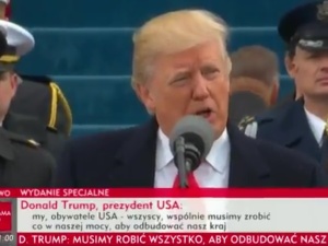 Prezydent Trump podczas inauguracji: "Przekazujemy władzę z Waszyngtonu i oddajemy wam, narodowi"