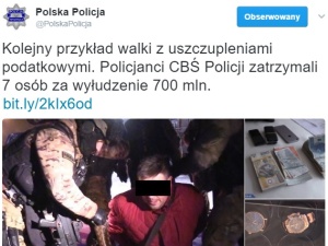 Policjanci CBŚP zatrzymali grupę przestępców w białych kołnierzykach, którzy wyłudzili 700 mln VAT