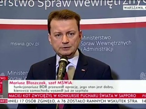 [video] Minister Błaszczak o wypadku Premier Szydło: Prędkość kolumny samochodów była stosowna, 50 km/h