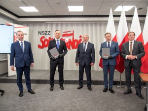 [Fotorelacja] Porozumienie programowe między Prezydentem Andrzejem Dudą a Solidarnością