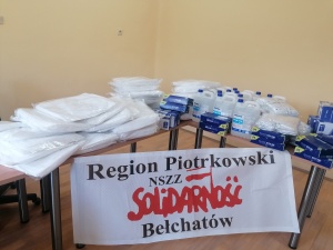 Solidarność Regionu Piotrkowskiego pomaga w walce z koronawirusem